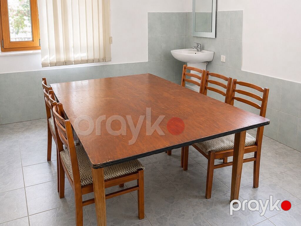Mətbəx üçün, İşlənmiş, Açılmayan, Dördbucaq masa, 6 stul — Mebel, Digah (2)
