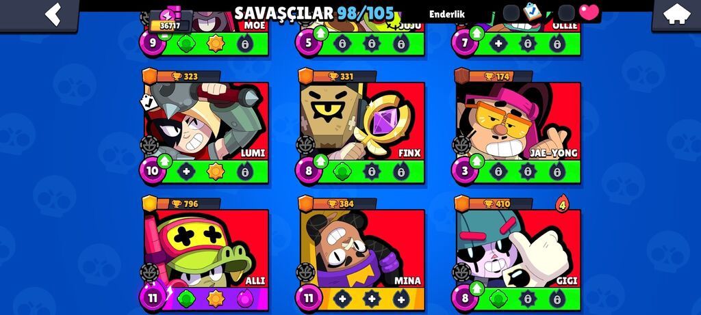 Brawl Stars oyunu üçün yüksək səviyyəli hesab Xüsusiyyətlər: - — Satış, Bakı (8)