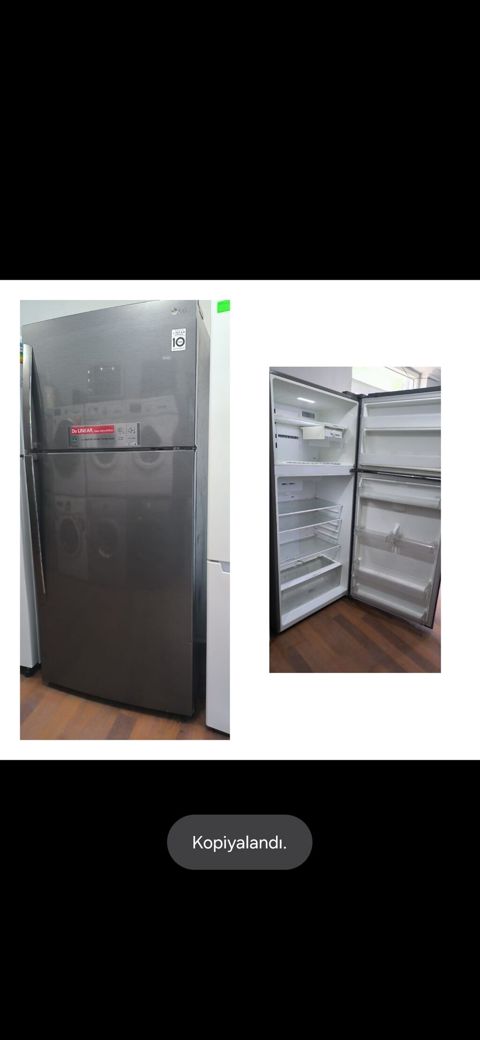 LG No Frost soyuducu — 180×78 sm, işlək vəziyyətdə