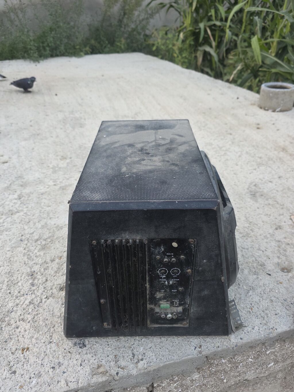 Aktiv bas səsgücləndiricisi (subwoofer) - Korpus: taxta/kompozit, ön — Elektronika, Digah (9)