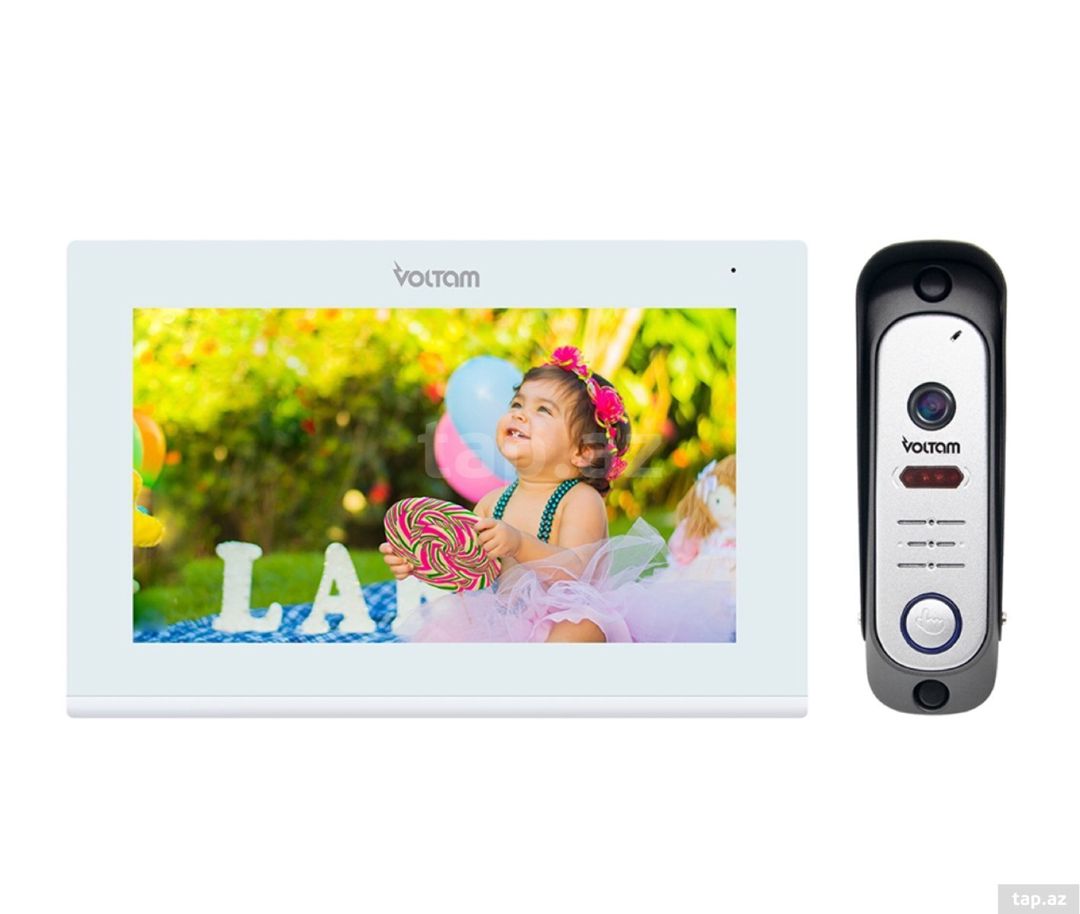 VOLTAM VD-08 7" FHD IPS IP Video Domofon İP — Təhlükəsizlik sistemləri, Bakı