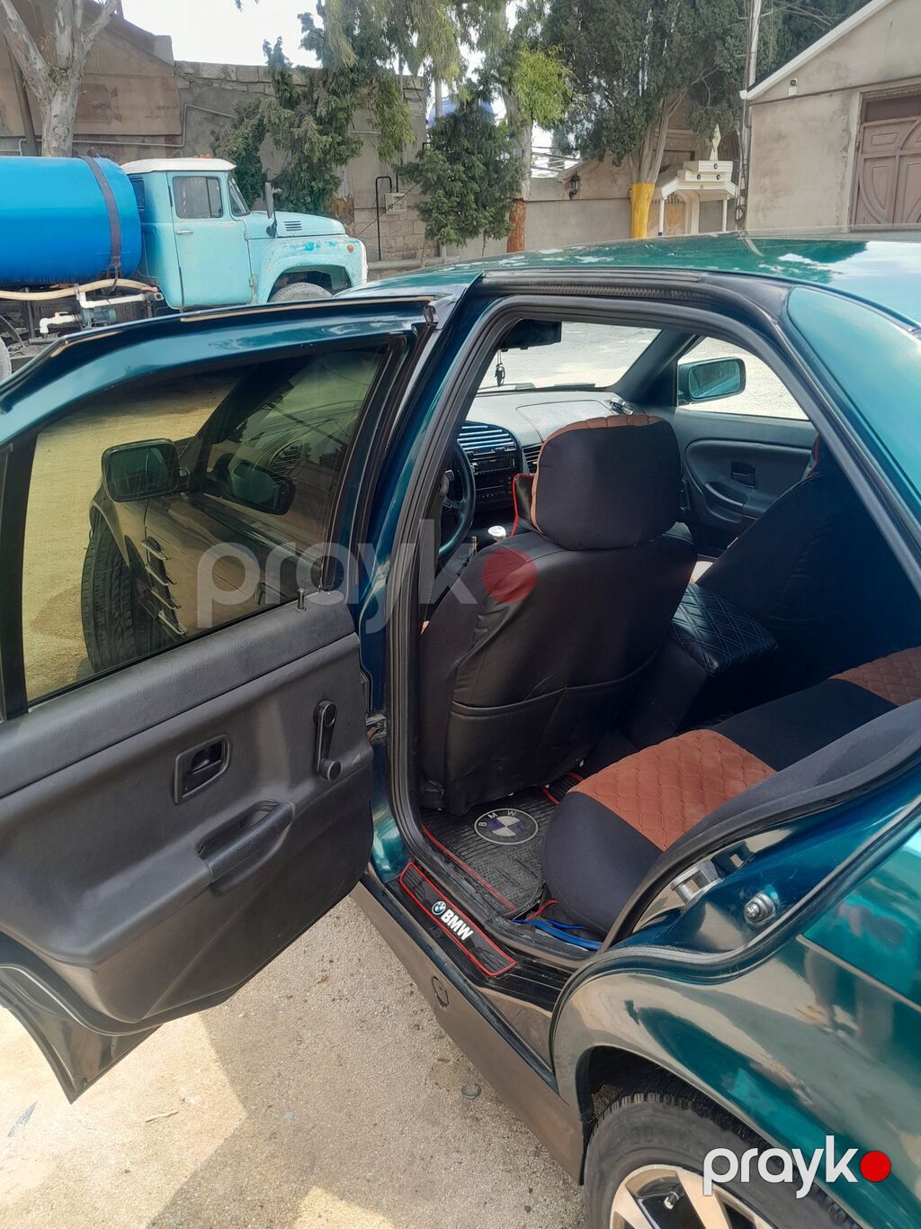 BMW sedan, yaşıl-mavi (tünd petrol) rəng. E36 kuzov. - 4 qapı, salon — Avtomobillər, Digah (4)