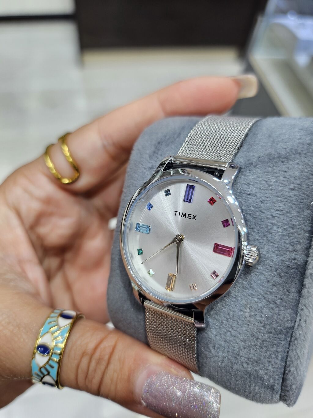 Timex qadın qol saatı - Korpus: parlaq gümüş rəngli metal korpus — Qol saatları, Digah (2)