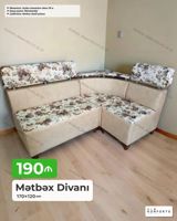 Məhsul: Mətbəx divanı Ölçü: 170×120 sm Qiymət: 190₼ - Geniş L — Mebel