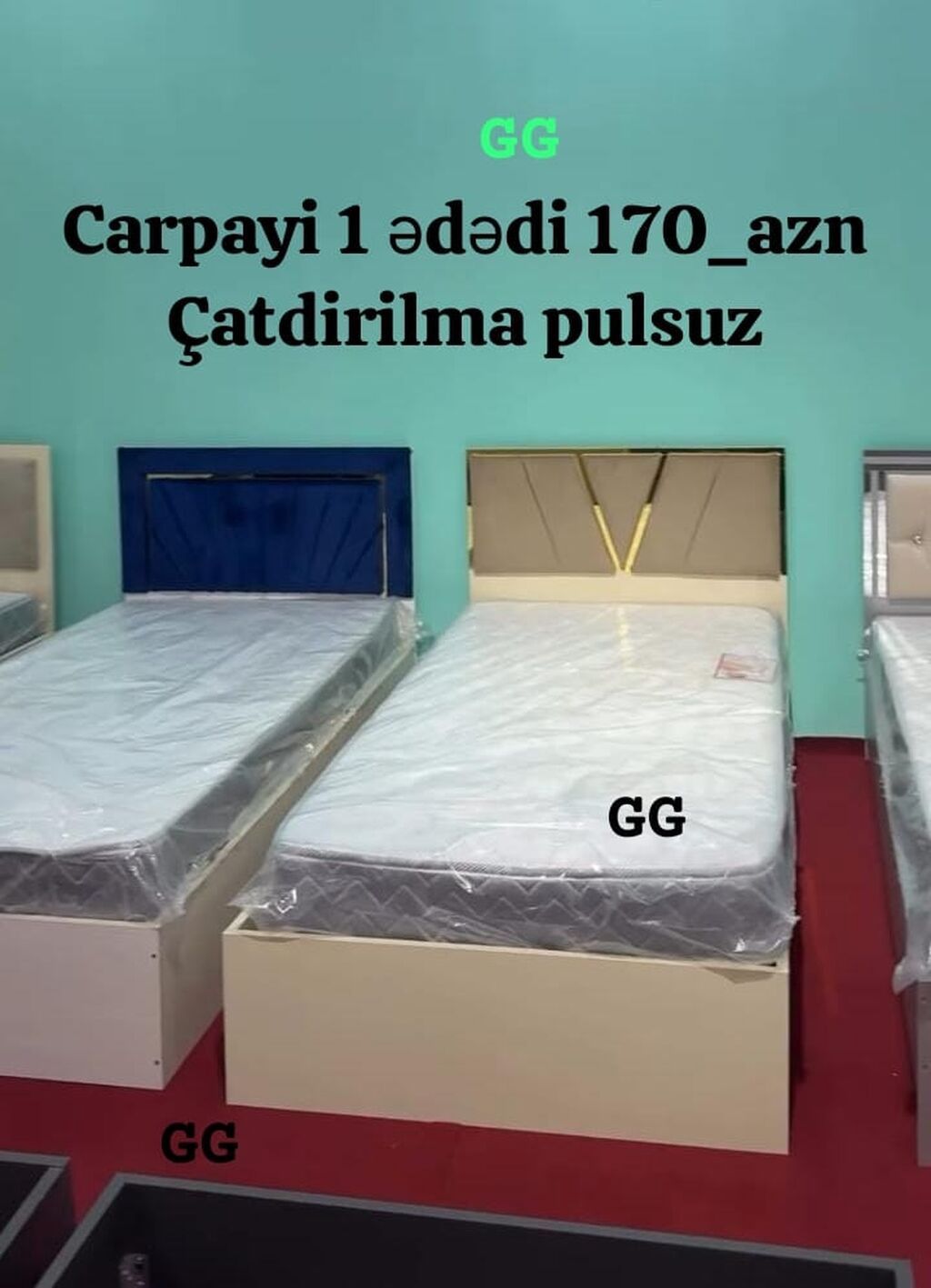 Yeni ve Sifarişle Çarpayi 170 azn Matras hediyye 🎁 Ölçü 2/90 Rəng — Mebel, Bakı (8)