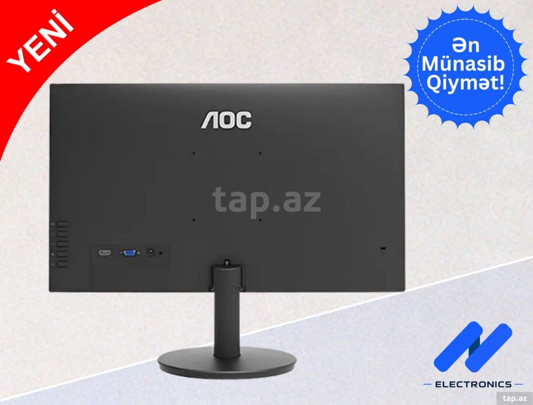Monitor AOC 24E11XHM 24" 100Hz (VA Panel) — Elektronika, Bakı (3)