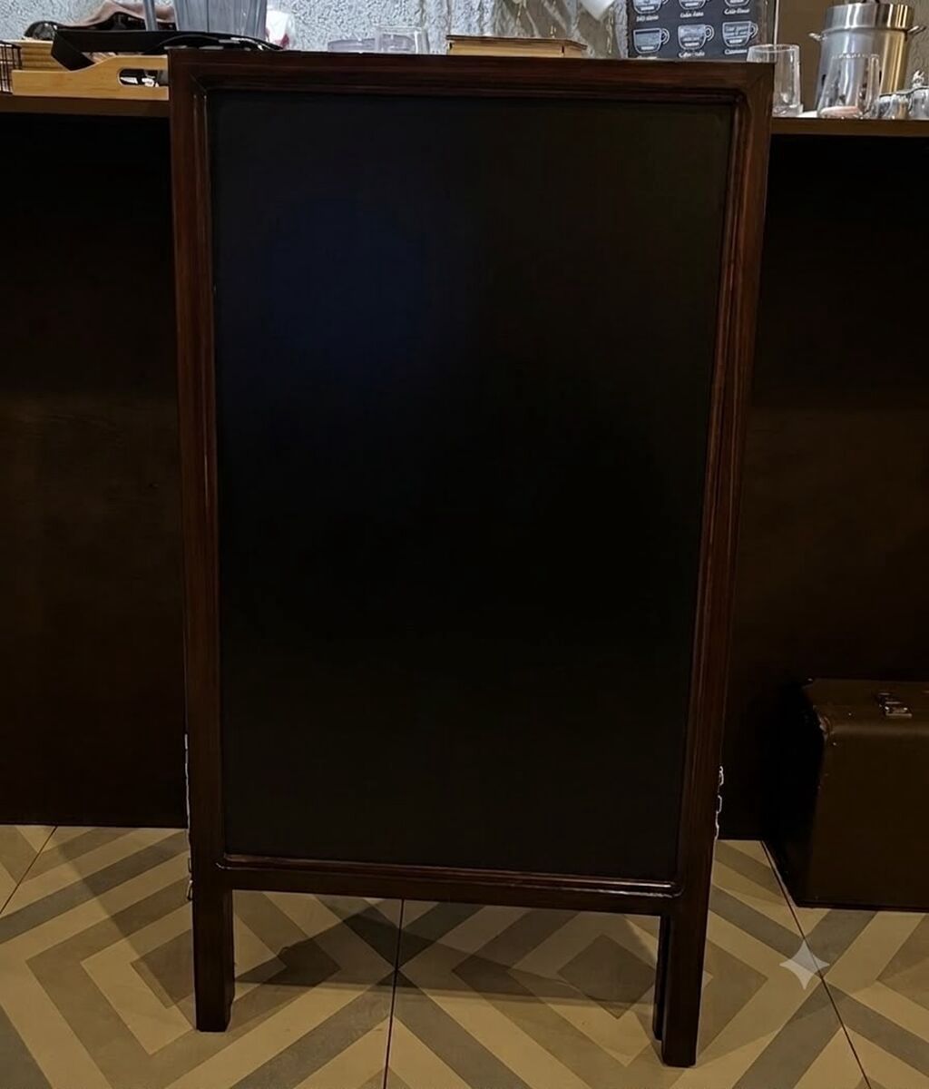 Taxta çərçivəli ikiüzlü tizer/şifer lövhə - Material: bərk taxta — Mallar, Bakı