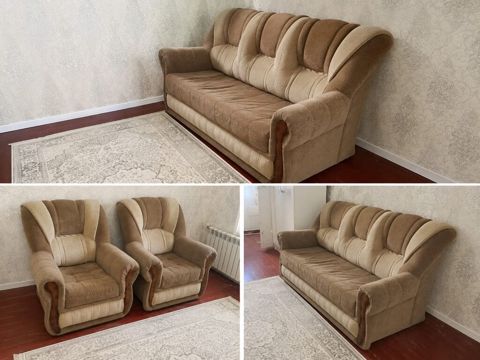 Mebel dəsti — divan və iki kreslo