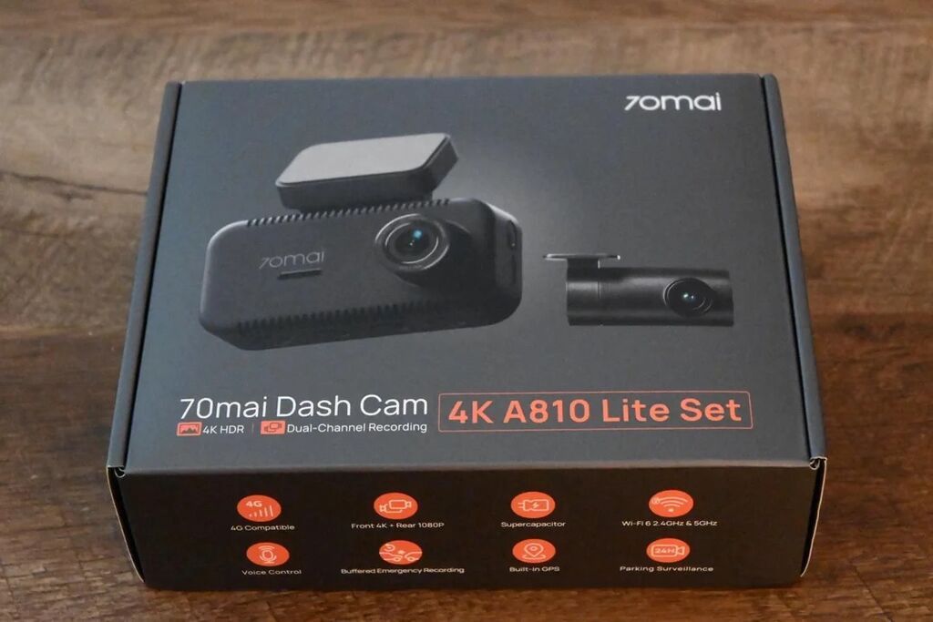 70mai Dash Cam 4K A810 Lite Set – ikikanallı avtomobil registratoru - — Elektronika, Bakı (5)