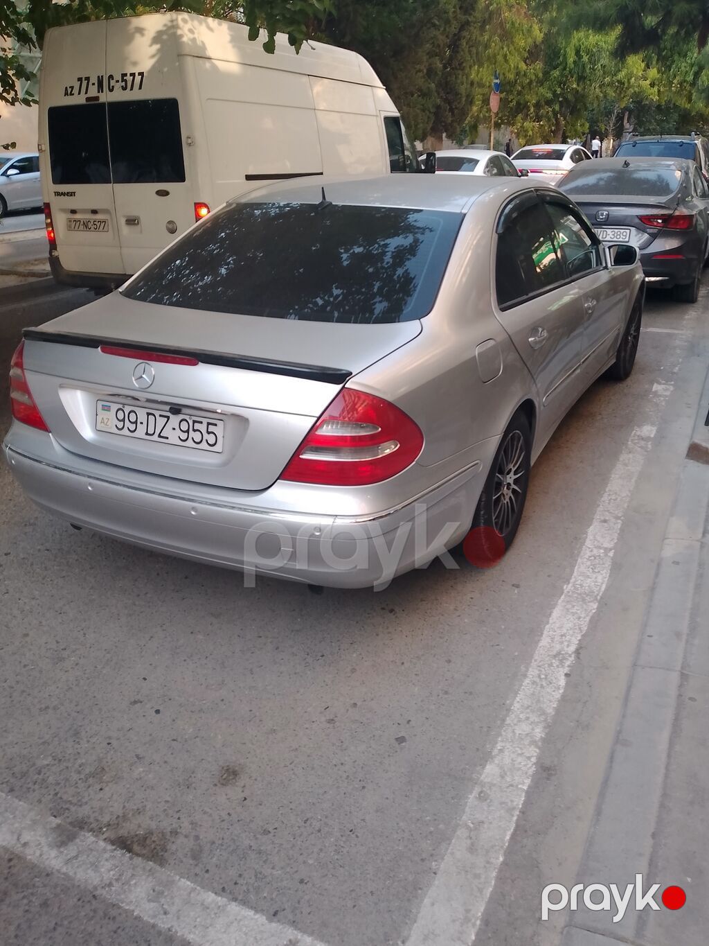 Mercedes-Benz E-Class sedan (W211) — gümüşü rəng, xrom paket 99-DZ-955 — Avtomobillər, Bakı (5)