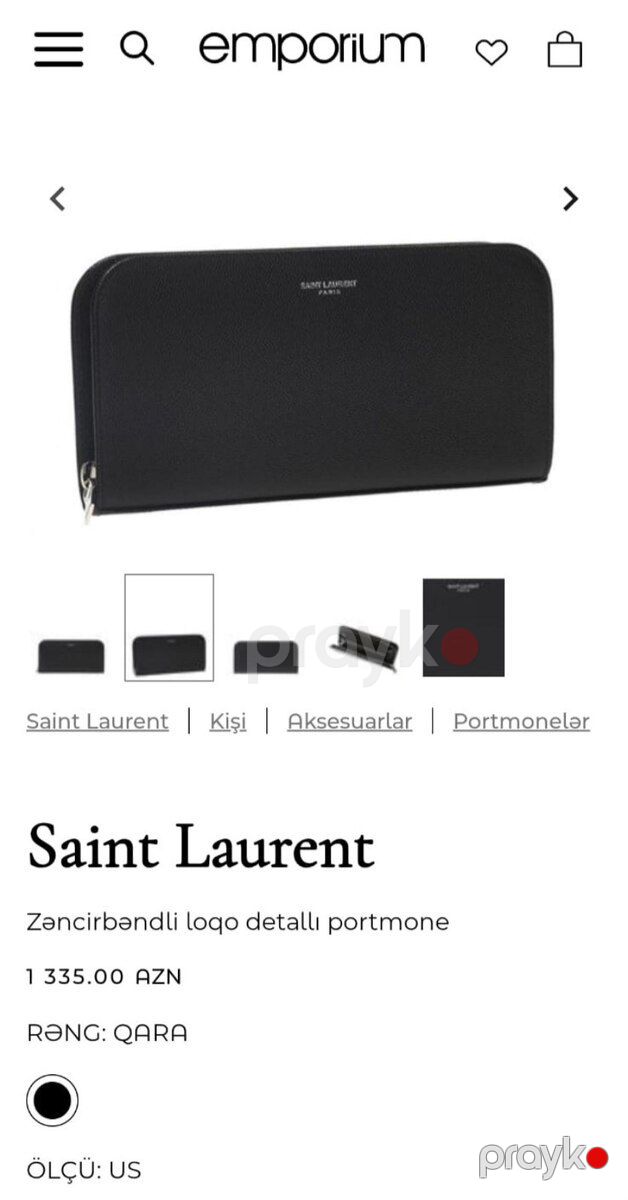 Portmone Saint Laurent — Şəxsi əşyalar, Bakı (6)