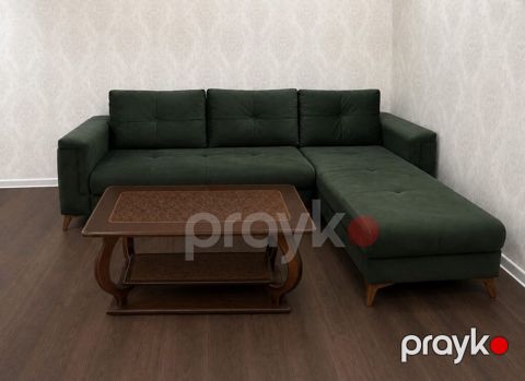 Fabrik istehsalı künc divan dəsti — açılan, bazalı