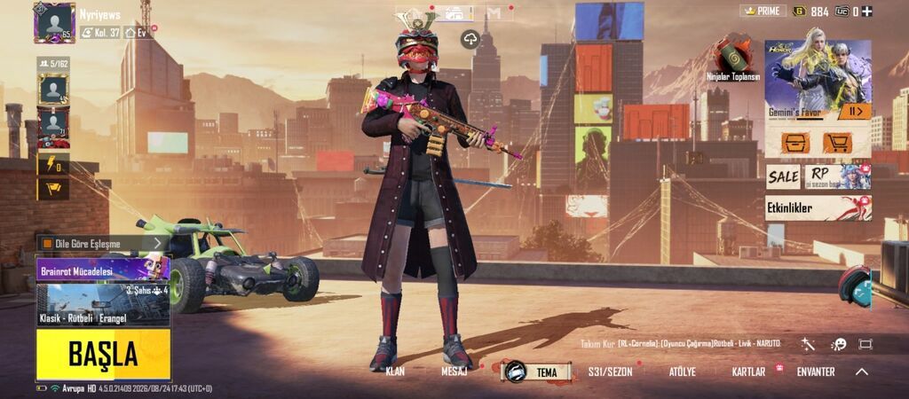 PUBG Mobile hesabı – inkişaf etmiş kolleksiya və nadir əşyalar - — Digər, Bakı