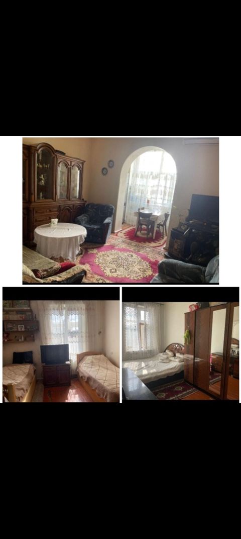 Sumqayıt 19 məh, 2 ci mərt, 3 otağlı əşyalı ev aylığı 400 man kiraye