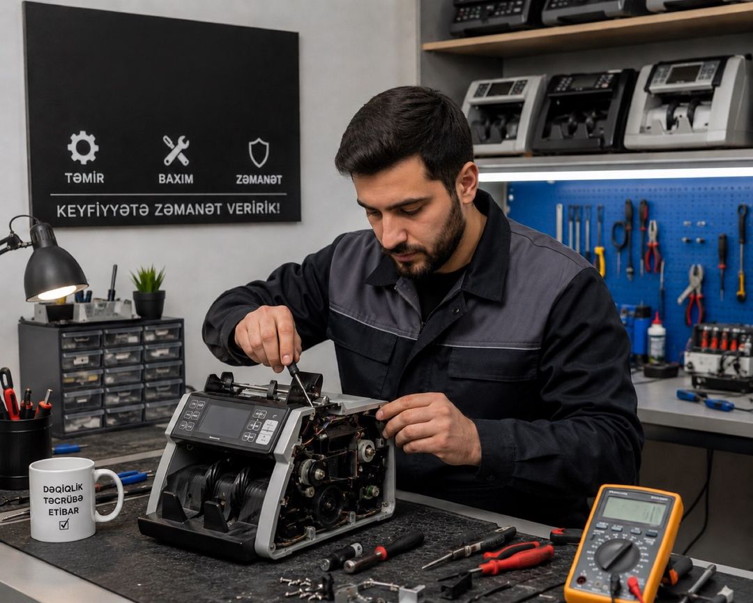 Pul sayan aparat təmiri — Mallar, Bakı