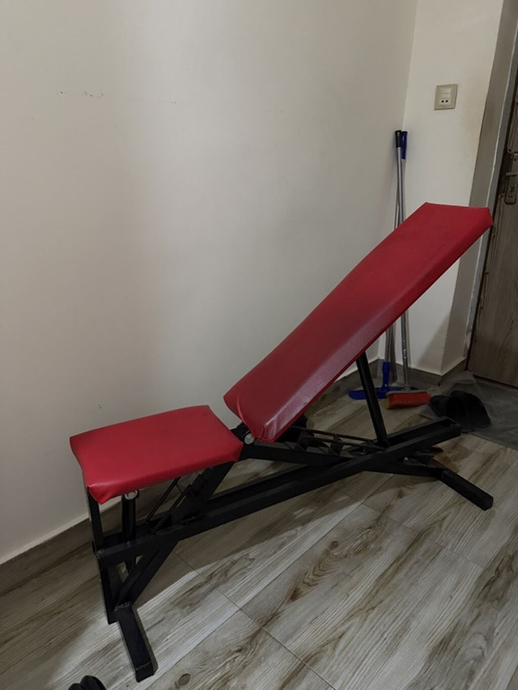 Tənzimlənən trenajor skamyası — Çoxfunksiyalı dizayn: düz, meyilli, şaquli — Fitness və simulyatorlar, Bakı (2)