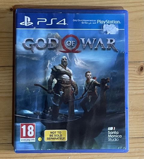God of War PS4 — Blu-ray disk, orijinal qab