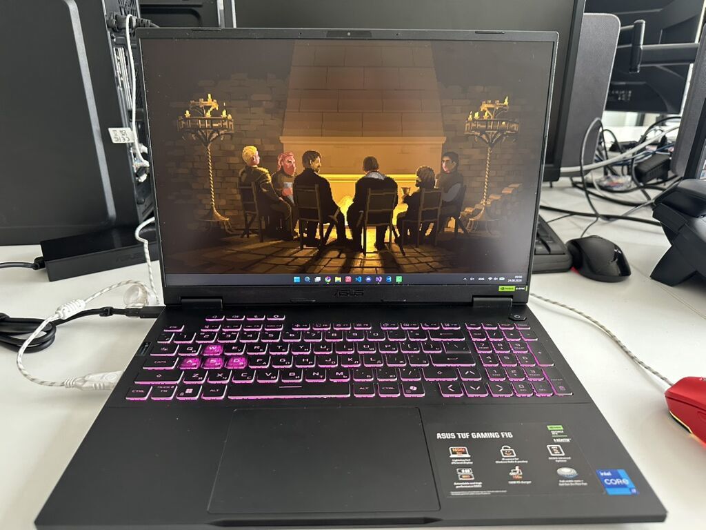 Gözəl vəziyyətdə, ideal işləyən güclü oyun və dizayn noutbuku satılır — Asus, Bakı