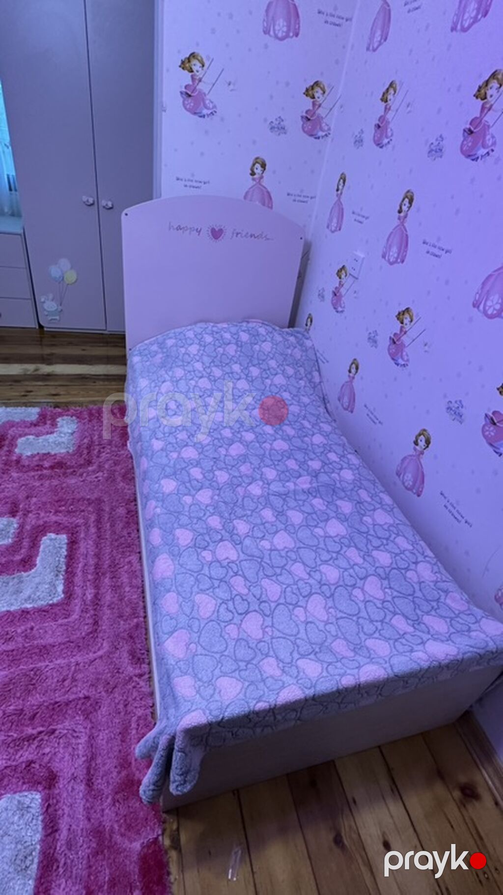 Uşaq otağı üçün mebel dəsti - Rəng: açıq çəhrayı, zərif naxışlar və — Mebel, Bakı (5)