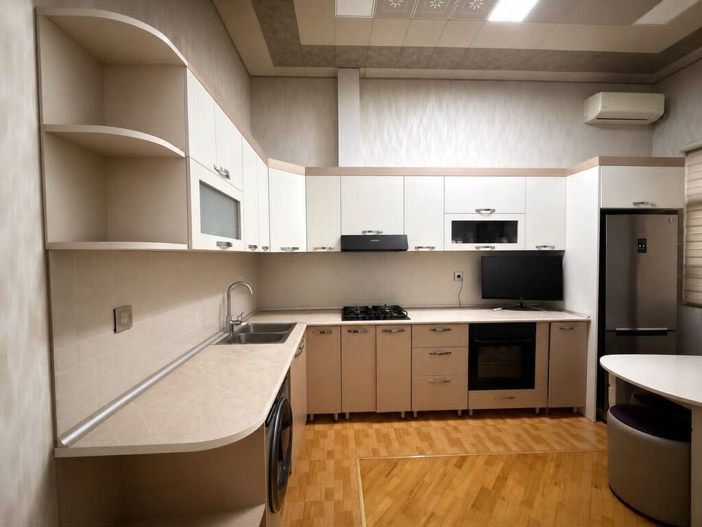 Mətbəx mebeli 350₼. Ölçü 1.50×3m. Üzərində heç nə verilmir. Mebel yeni — Mebel, Bakı