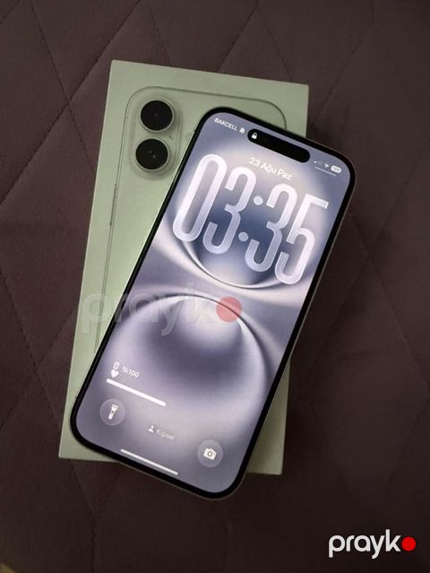 IPhone 16, 256 GB, Ağ, Face ID