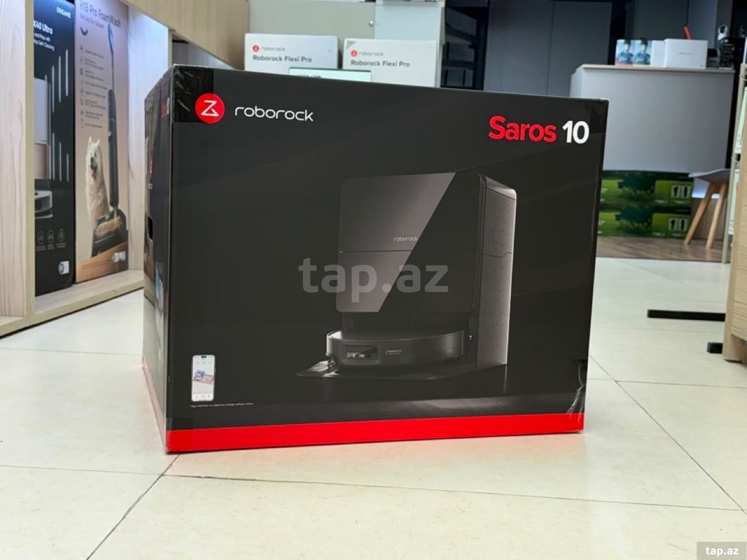 Roborock Saros 10 Black — Mallar, Bakı