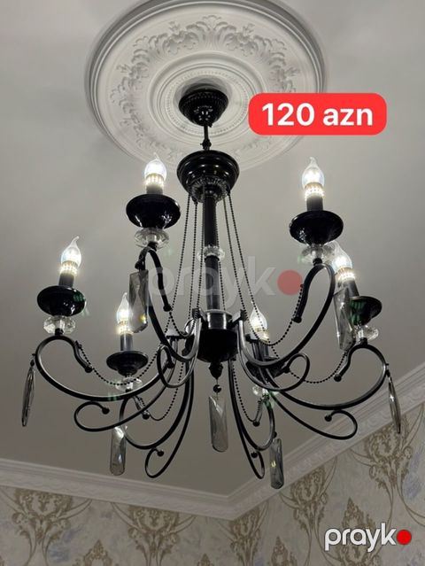 Çılçıraq, 6 lampa, Metal