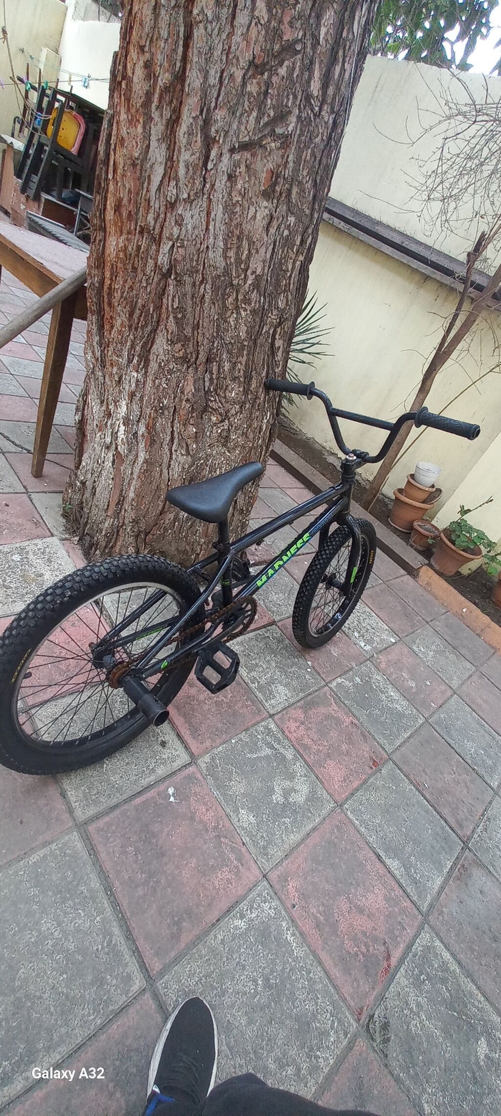 BMX tipli uşaqlar/yeniyetmələr üçün velosiped - Rəng: qara, yaşıl — BMX, Bakı (4)