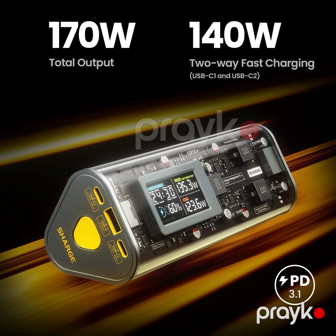 Shargeek 170 Power Bank (140W / 24.000mAh) — Periferik cihazlar, Bakı (6)