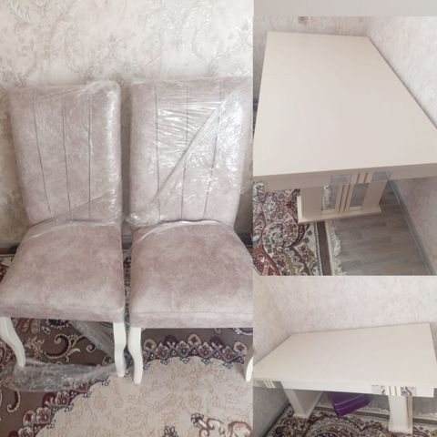 Masa dəsti satılır 450₼. Yeni kimidir. Çox baha alınıb. 6 oturcağı