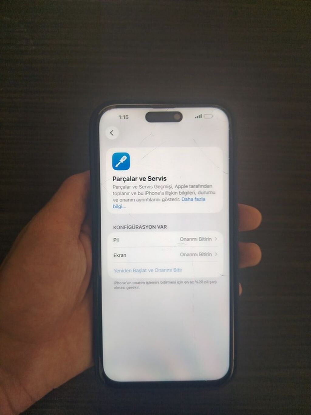 IPhone 15 Pro Max, 256 GB, Gümüşü, Simsiz şarj — Apple iPhone, Gəncə (8)