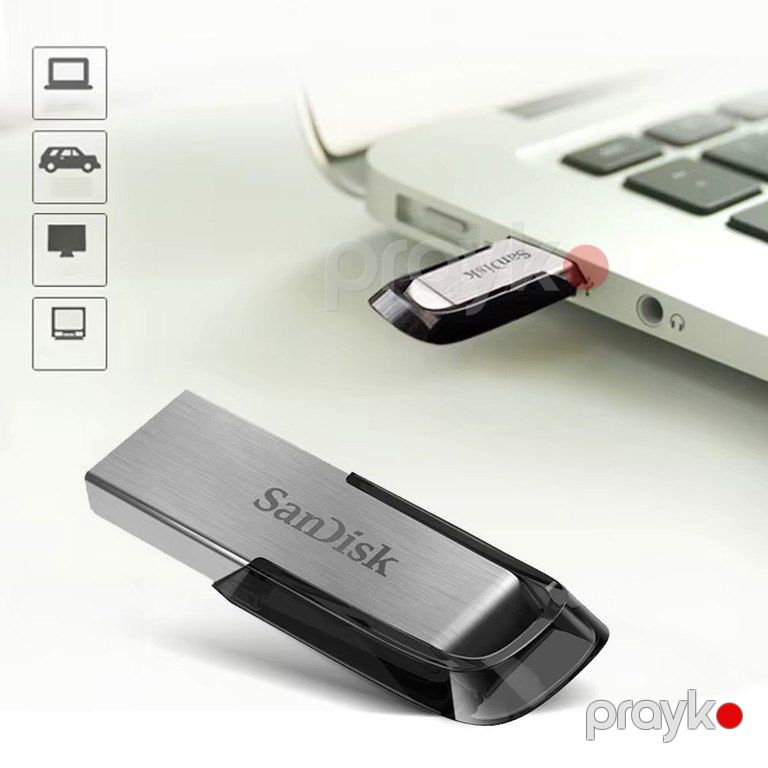 128 GB USB3 Sandisk Ultra Flair Flash Drive 150 Mbps — Elektronika, Bakı (2)