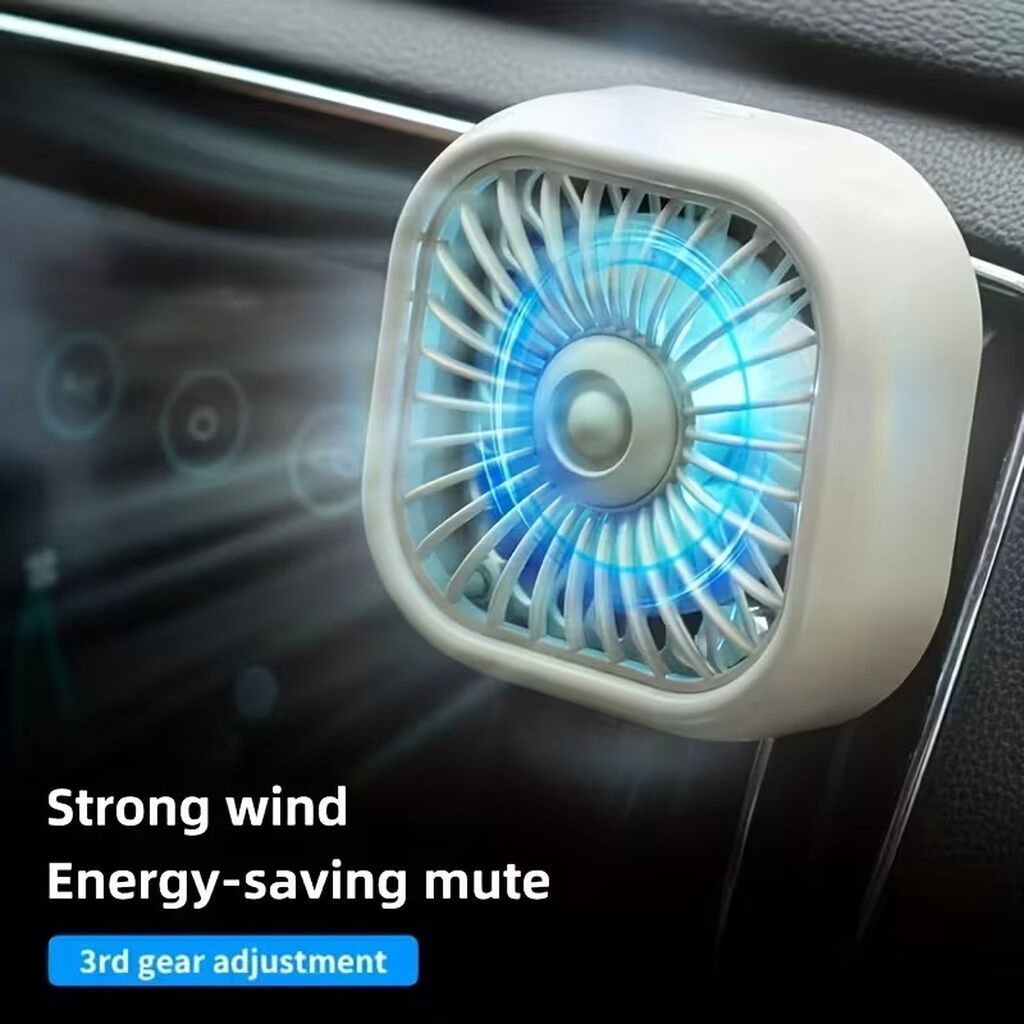Avtomobil üçün mini ventilyator - Güclü hava axını, enerjiyə qənaət — Aksesuarlar, Bakı