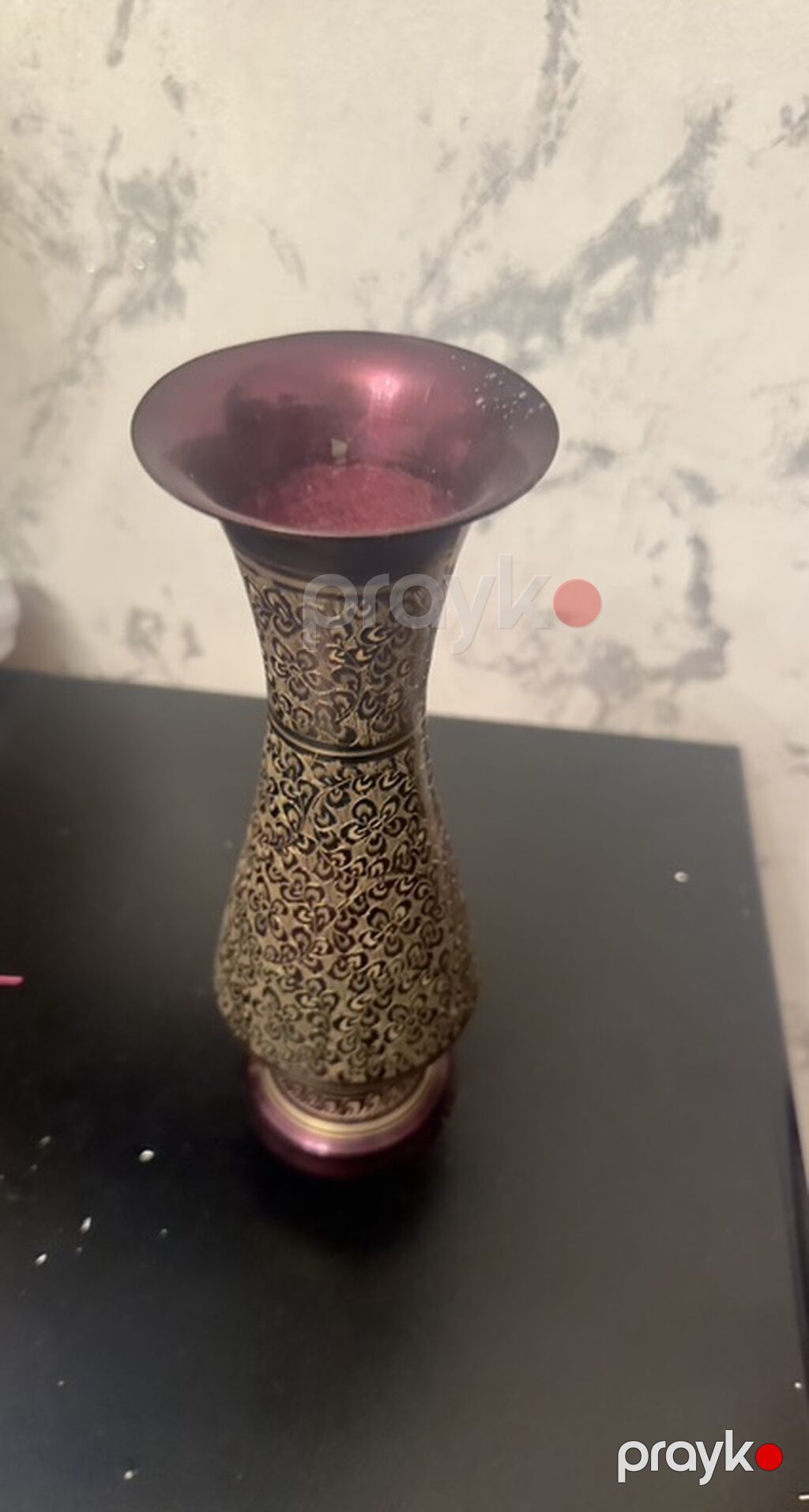 Bir vaza, Metal — Vaazalar, kreslolar, süni çiçəklər, Bakı (2)