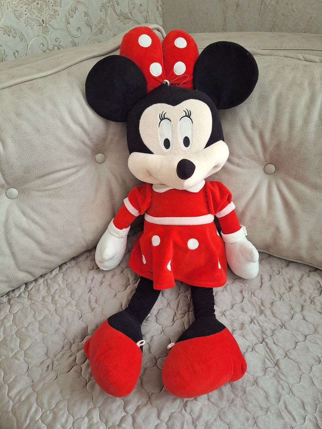 Böyük ölçülü Minnie Mouse plyuş oyuncağı - Material: yumşaq və — Yumşaq oyuncaqlar, Gəncə (2)