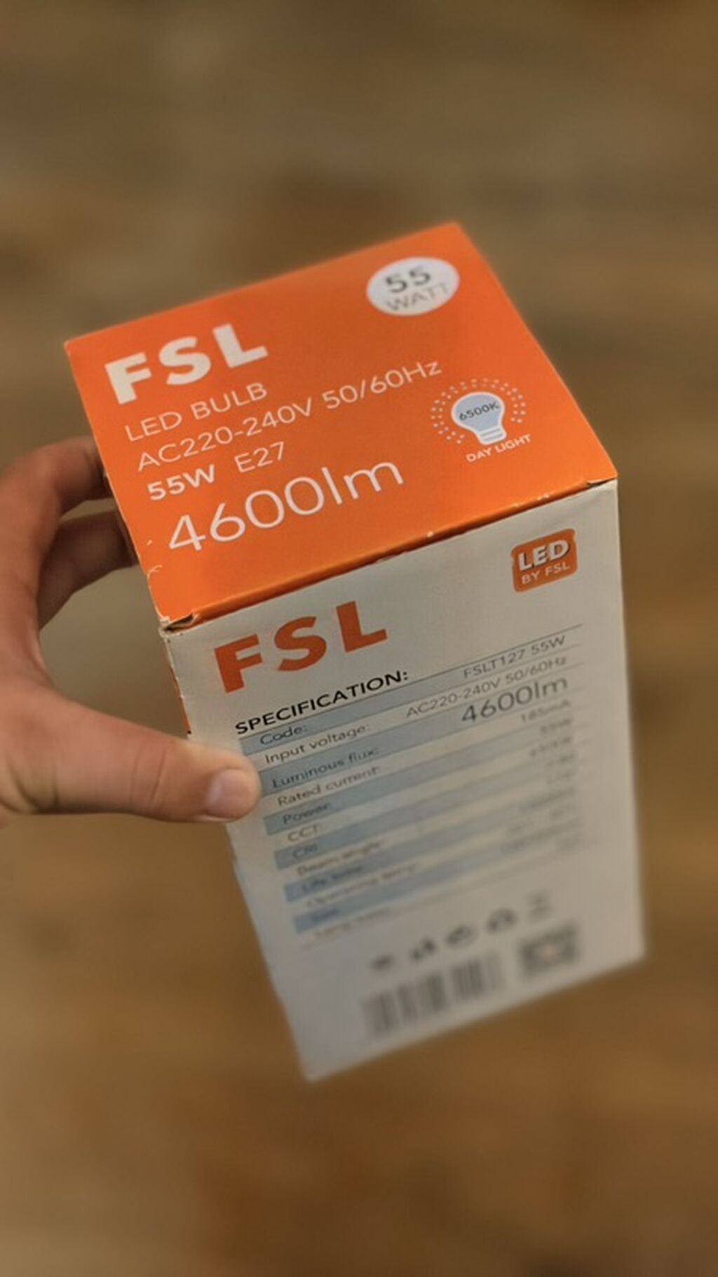 FSL LED Lampası – 55W, E27, 4600 lm - Model: FSLT127 55W (LED by FSL) — Mallar, Bakı (2)