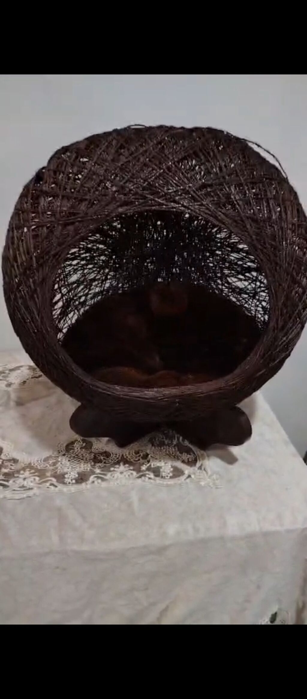 Ev heyvanları üçün dekorativ yuva/evcik - Material: tünd qəhvəyi — Heyvanlar, Gəncə (2)