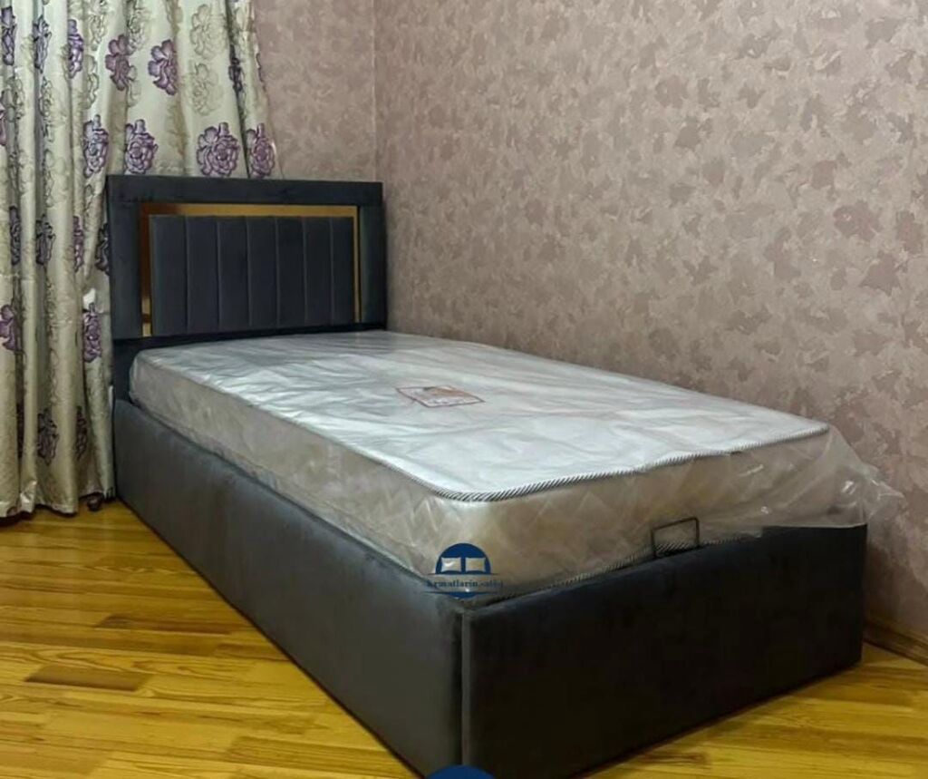 Yeni, Təknəfərlik çarpayı, Bazalı, Matras ilə, Siyirməsiz — Mebel, Bakı (2)