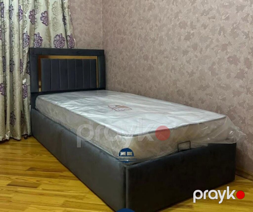 Yeni, Təknəfərlik çarpayı, Bazalı, Matras ilə, Siyirməsiz — Mebel, Bakı (2)