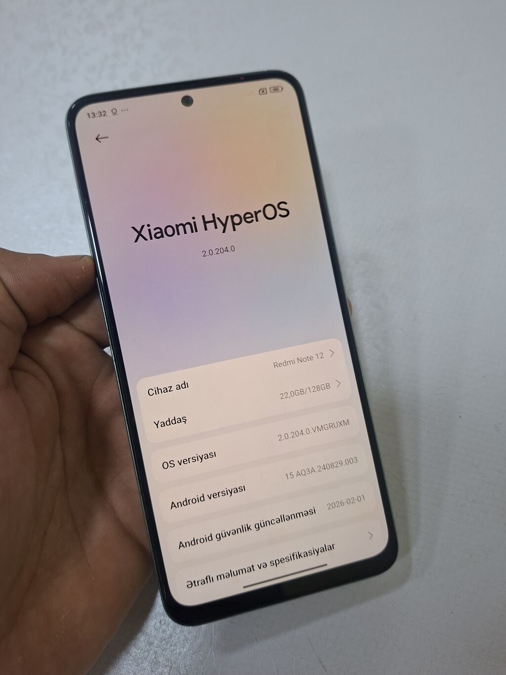 Redmi Note 12, 256 GB, rəng - Yaşıl, Sensor — Elektronika, Bakı (6)