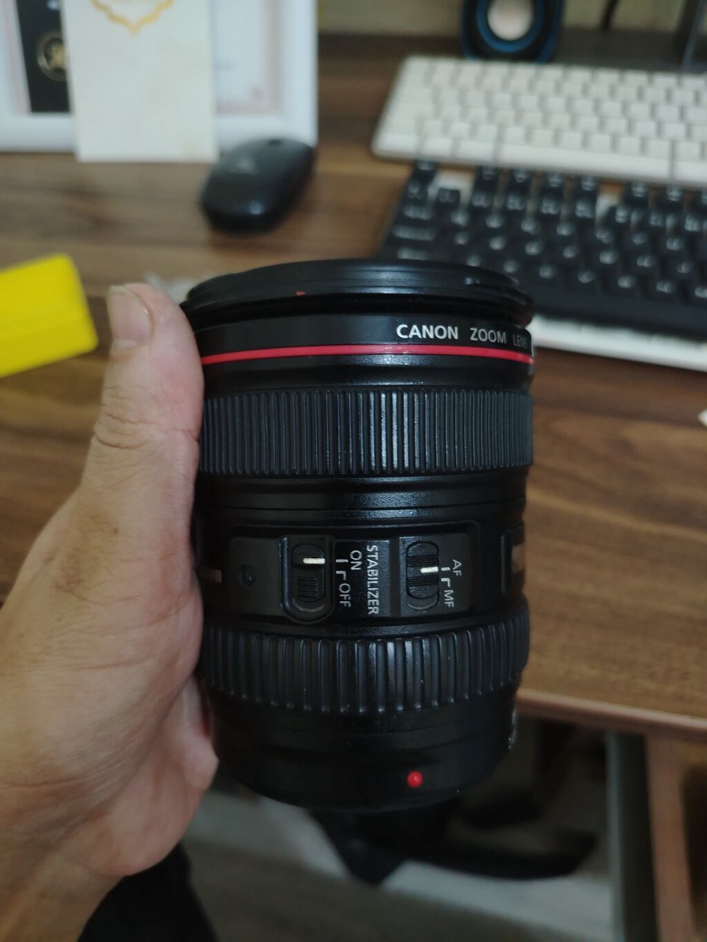 Canon EF 24-105mm f/4 L IS USM zoom obyektiv. Tam kadr (full frame) — Elektronika, Xırdalan (4)
