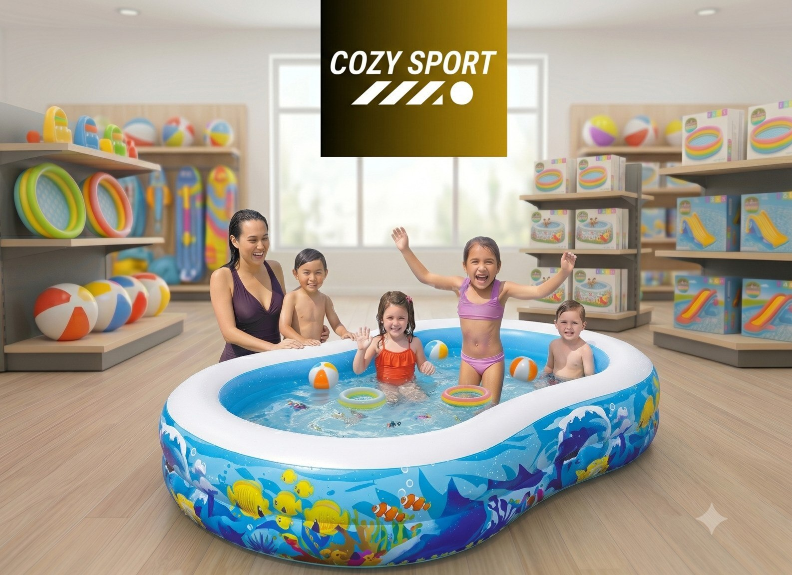 Bestway 54118 Şişmə Uşaq Hovuzu 262x157x46 sm