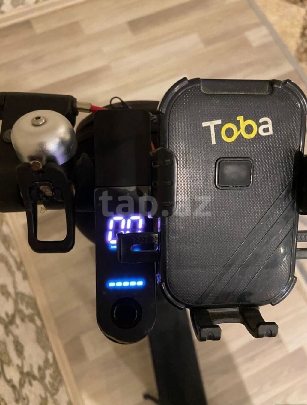 Elektrik skuter – Toba aksessuarları ilə - Rəng: qara - Sükan — Mallar, Bakı (3)