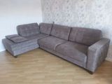 Künc divan, İşlənmiş, Açılan, Bazalı, Vеlur parça — Mebel