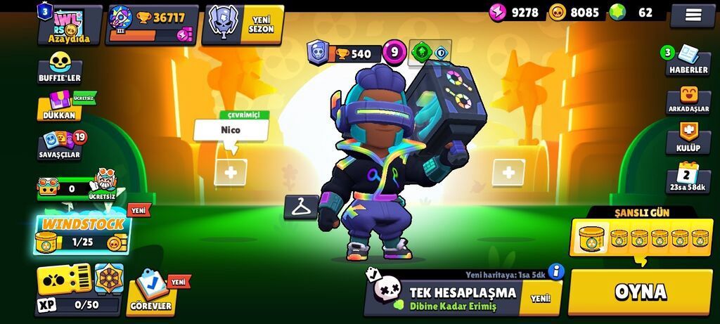 Brawl Stars oyunu üçün yüksək səviyyəli hesab Xüsusiyyətlər: - — Satış, Bakı (9)