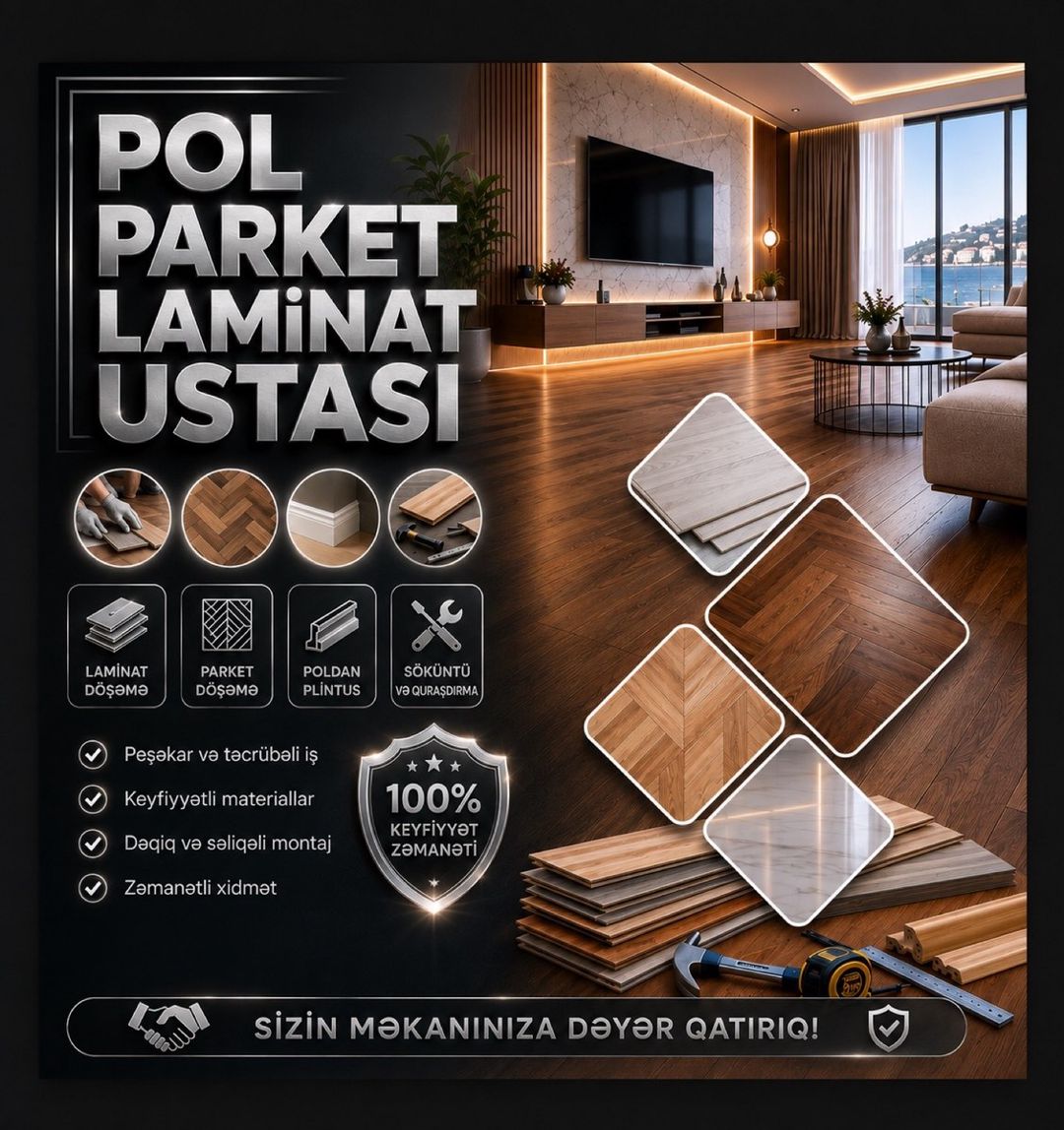 Döşəmə ustası — Təmir və inşaat, Bakı