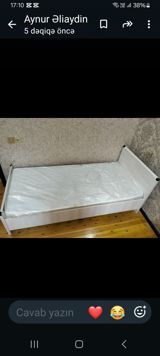 Yeni, Təknəfərlik çarpayı, Bazasız, Matras ilə, Siyirməsiz — Mebel