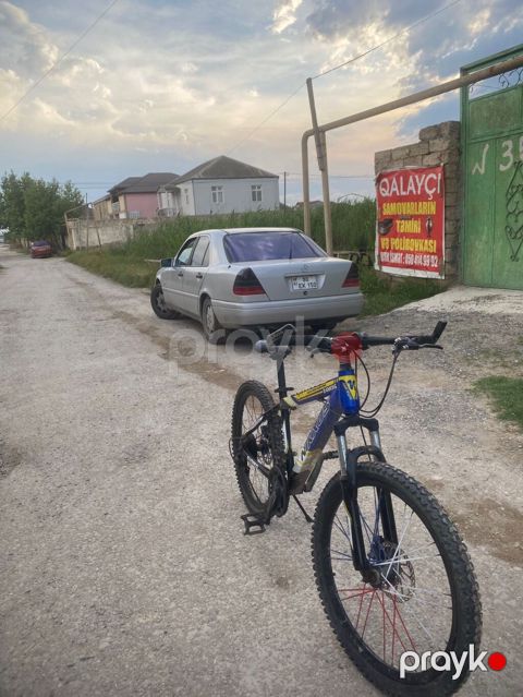 NIKKUS dağ velosipedi - Rəng: mavi/sarı/qara dizayn, çərçivədə