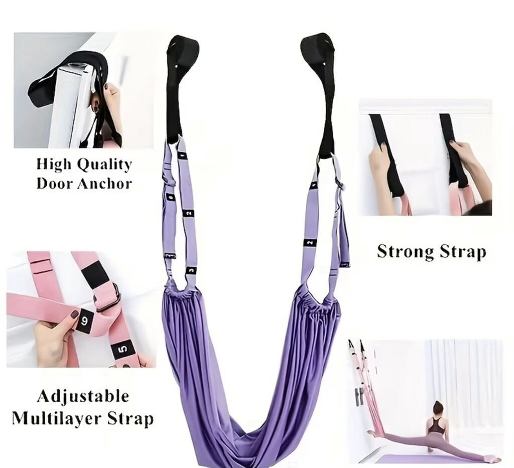 Qapıya Bərkidilən Aerial Yoga/Qamış Asqısı – Yaşıl rəng - İstifadə — İdman və istirahət, Bakı