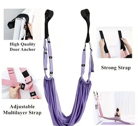 Qapıya Bərkidilən Aerial Yoga/Qamış Asqısı – Yaşıl rəng - İstifadə — İdman və Əyləncə